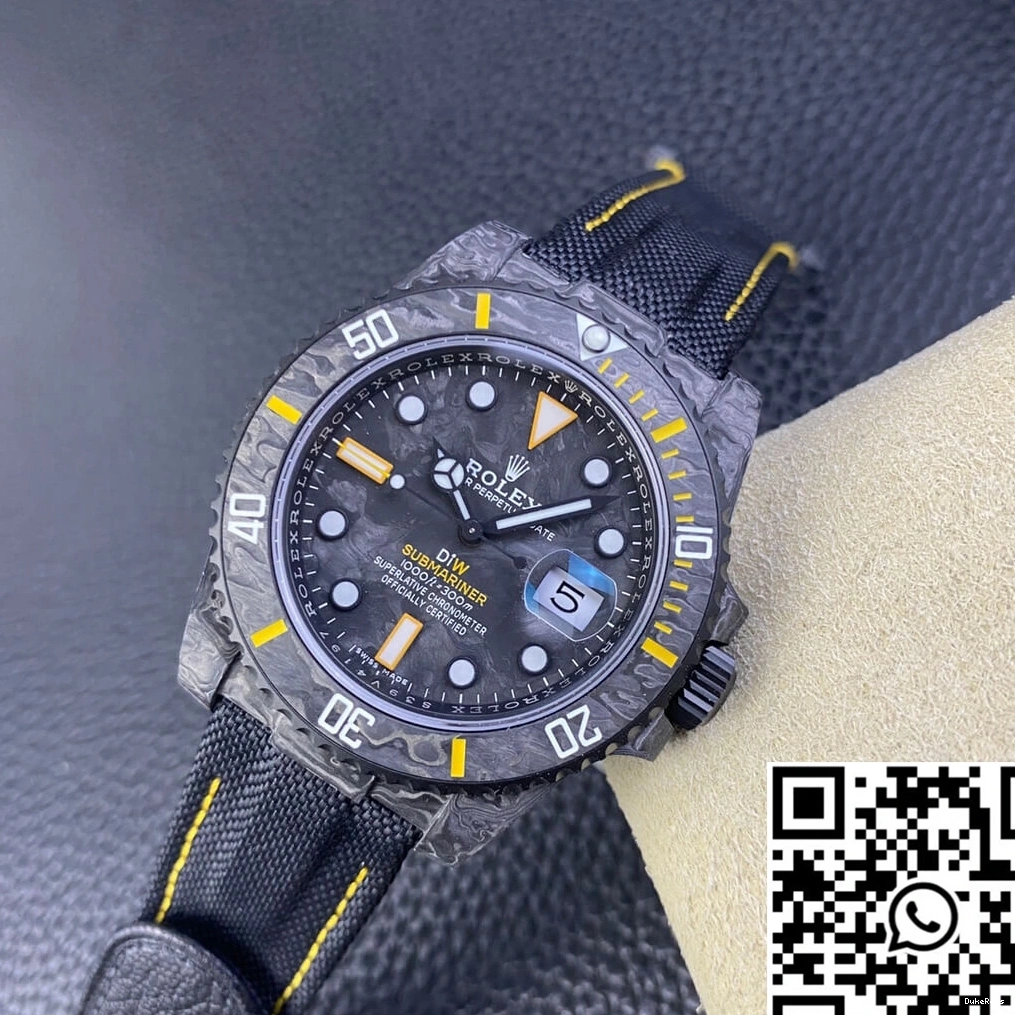 DIW Black Bezel Submariner Factory Fiber Rolex VS Carbon 1010